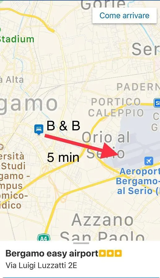 Bergamo Easy Airport Sleep&Fly Parking Apartment